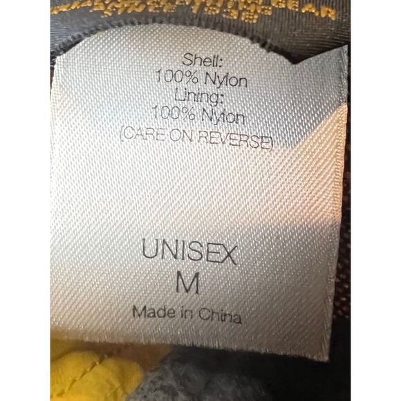 REI Men’s Lightweight Reflective Strip Windbreaker Vented Yellow Jacket Sz M - Picture 11 of 13